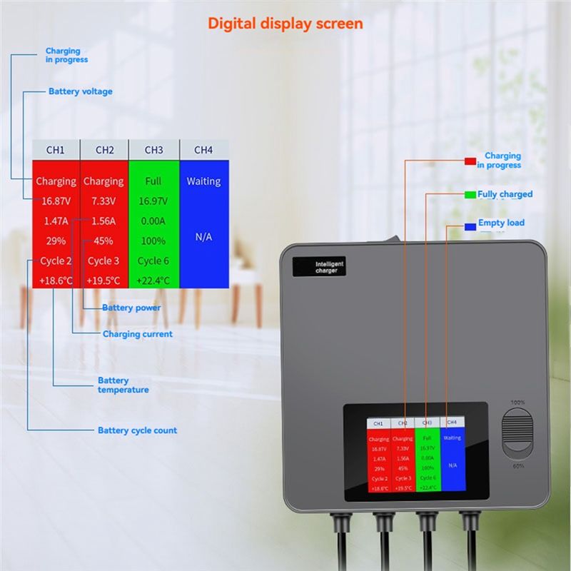 Classic-6-In-1 Digital Display - đánh giá và giá Drone Battery Smart