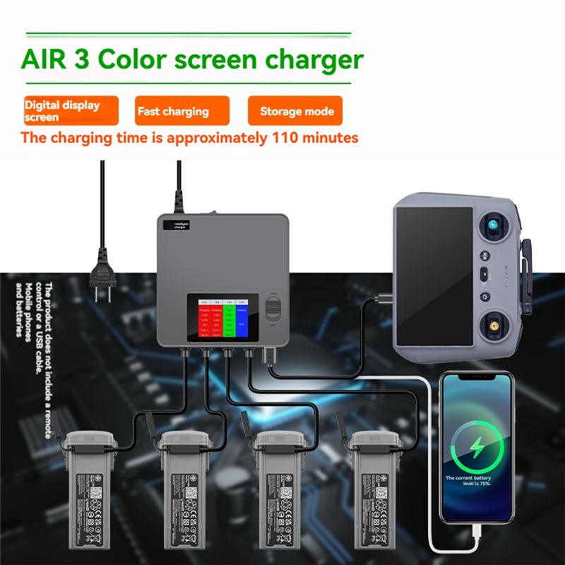 Classic-6-In-1 Digital Display - đánh giá và giá Drone Battery Smart