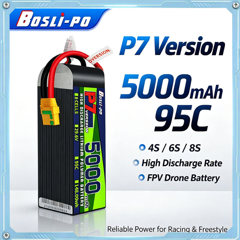 Boslipo P7 Version 5000mAh 95C - đánh giá và giá Drone Battery 6S